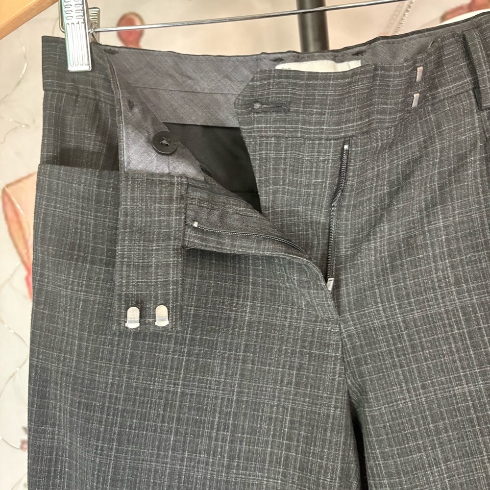 GAP Charcoal Gray Regular-Waist Wide-Leg Dress Pants - Picture 9 of 12